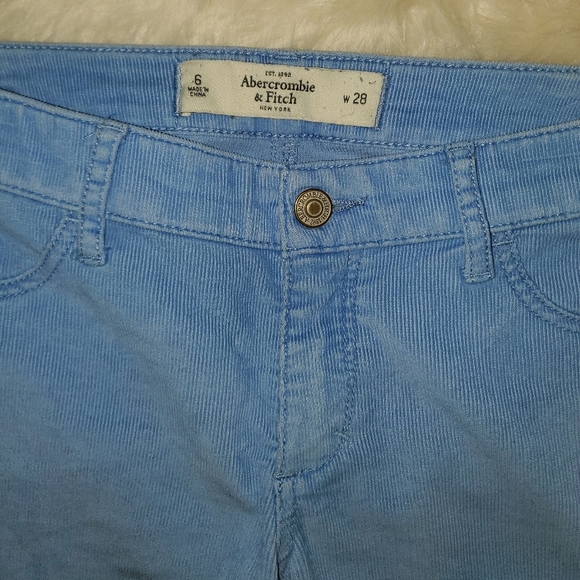 Abercrombie & Fitch Light Blue Corduroy Skinny Jeans - Picture 3 of 9